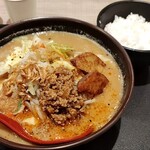 麺場 田所商店 - 料理写真:北海道味噌野菜ラーメンとライス