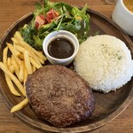 cafe.burger.bar wagyuboy nakamura - 料理写真:ハンバーグプレート