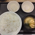 松屋 - 料理写真:Wで選べるたまごかけ朝食350円(2026.2.18)