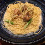 若鶏とアスパラのクリームパスタ