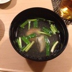 仲家寿司 - 海老 鯛のお吸い物