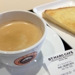 ST-MARC CAFE - モーニングセット「ブレンドコーヒーS、フレンチトースト」