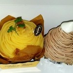 菓子工房石黒 - お芋&栗のモンブラン