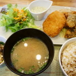 アルケミスト - マイタケのカキフライ風と豆乳コロッケ