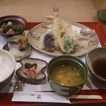 四季食彩　萩 - ランチ　天麩羅たっぷり膳　1380円