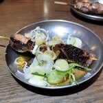 四文屋 - レバー塩ねぎタレ