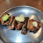 四文屋 - ハラミ辛味噌焼