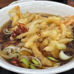 みのがさ - 朝定A(620円)のかき揚げ天そば