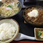 うどん蔵 - 牛皿セット