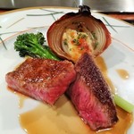 あざみ野うかい亭 - うかい特選牛ステーキ（サーロインといちぼ）