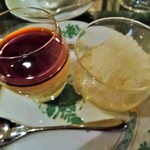 あざみ野うかい亭 - 文旦のデザートとプリン