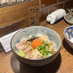 備長炉端 だいやめ - 京赤地鶏のたたき丼