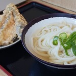 手打ちうどん 上田 - かけ（小）＆なす