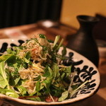 おさ亭 - 2015年2月　じゃこサラダ
