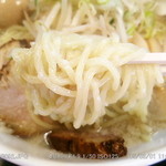 ら～めん　晴々 - ゆきラーメンの麺 つるっとシコシコした食感です♪ 2015.3