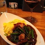 Original Dining KENT,S - ふわとろオムライス　チキンのハヤシソース2015.02.28