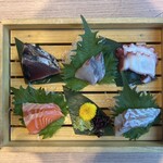 個室居酒屋 和ノ音 - 刺身５種盛り
