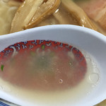 中華園 - スープをレンゲですくってみました。