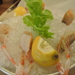 Acqua e Sale -La Paranza Imperiale - スカンピ刺身。