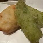 吉翔 - 　蟹と豆腐のふんわり天婦羅ときすのゆかり揚げ