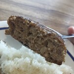 カレー香房 - ハンバーグ断面