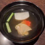 銀座 竹の庵 - ハマグリお吸い物