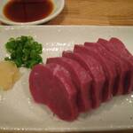 焼肉ホルモンさっちゃん家 - ハツ刺し(わさび、にんにく醤油でどうぞ)　780円