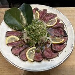 四国三郎 よしの川 - 伊予牛のタタキ
