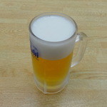 伊豆大島岡田港客船待合所レストラン　いずしち丸 - 生ビール650円