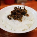 前橋とんこつ 味楽留 - ライスおんざ辛子高菜