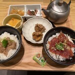 だし茶漬け+肉うどん えん ミナモア広島店 - 料理写真: