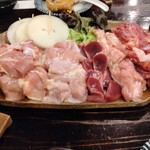 354967282 - 若鶏モモ＆ハラミ＆砂ズリ＆せせり＆親鶏モモ