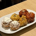 韓国食堂＆韓甘味ハヌリ - フライド＋スノーウィングチーズ、マスタード、ヤンニョン
