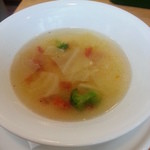 ポポラマーマ - セットの野菜スープ。