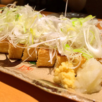 新潟名物 布のり蕎麦とおいしい酒菜 きなせや. 赤坂割烹店 - 厚揚げ