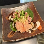 酒・肴 おまた - 赤鶏のたたき　1,200円