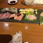富山×居酒屋 ヨイチャベ - 刺身５種の盛り合わせ