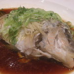 福臨門魚翅海鮮酒家 - 石斑魚の蒸し煮