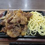 牛角焼肉食堂 - 牛カルビ焼肉定食(968円)