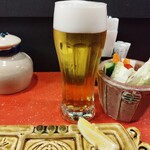 串の坊 - ドリンク写真:ビールと串カツ。最強♥