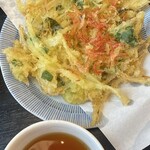 信州蕎麦の草笛 - かき揚げ天ぷら