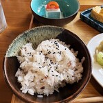 古民家カフェ 山の子 - 十六穀米