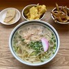 中隈うどん - かしわうどん＋筍の天ぷら＋ごぼう天（500円＋100円）