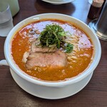 麺庵ちとせ - 担々麺+チャーシュー+大盛り。