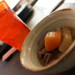 野武士 - 牛スジ煮込みにオロ酎