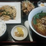 久香亭 - 豚肉と玉子とキクラゲ炒め定食