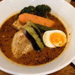 らっきょ＆Star - 三元豚角煮と野菜のスープカレー