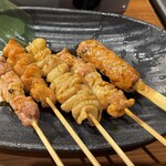 さかな酒場 魚星 - ■串焼き盛り合わせ5本￥1,089