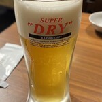 さかな酒場 魚星 - ■生中（スーパードライ）￥299　2杯目
