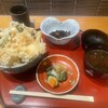 はも・天然ふぐ 銀座 福和 - ふぐはも野菜はみ出し天丼　1900円